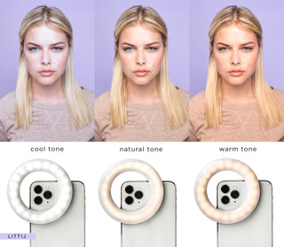 Color tone levels of LITTIL Selfie One Ring Light.