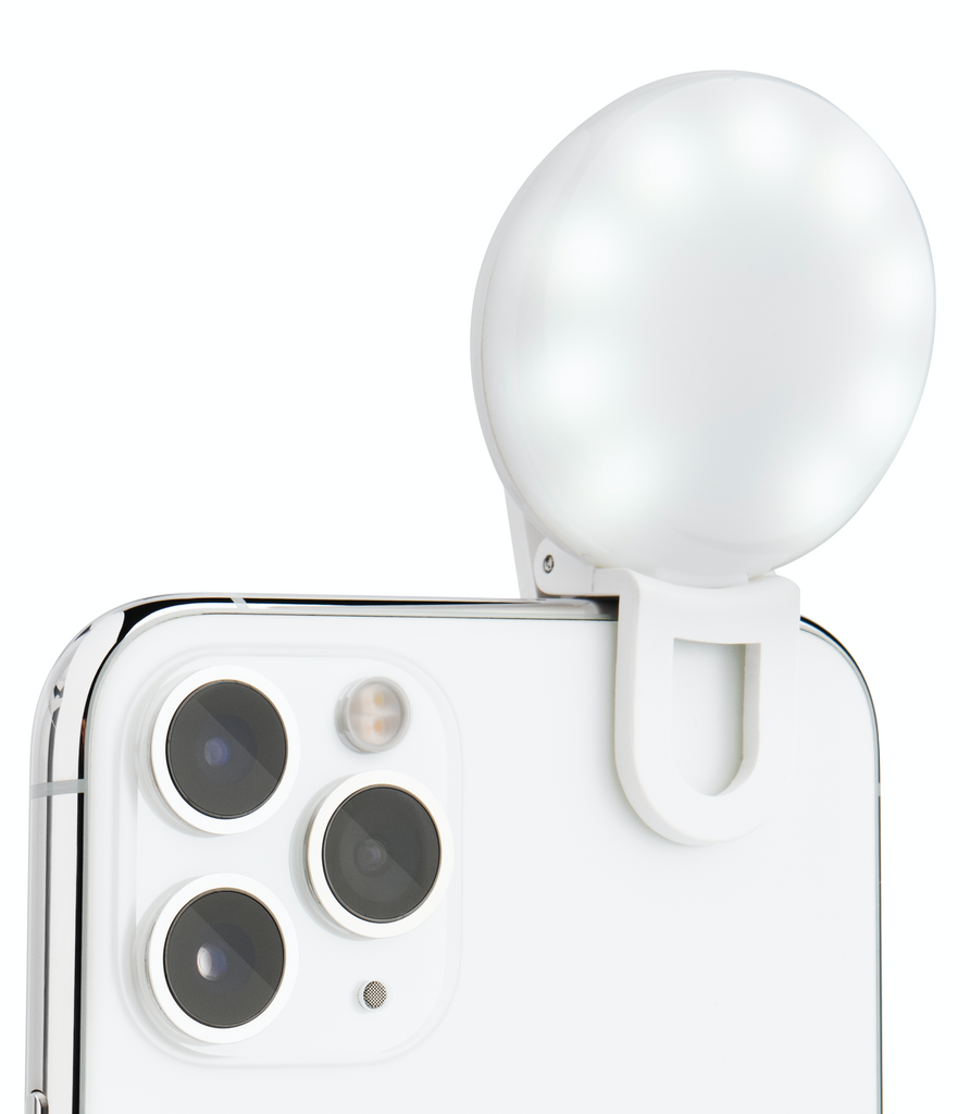 LITTIL Selfie Mini on a white iPhone.